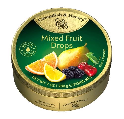 C&H Mixed Fruit z gruszką Drops 200g/9