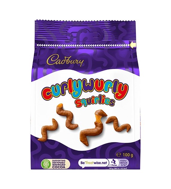 Cadbury Curlywurly Squirlies 100g
