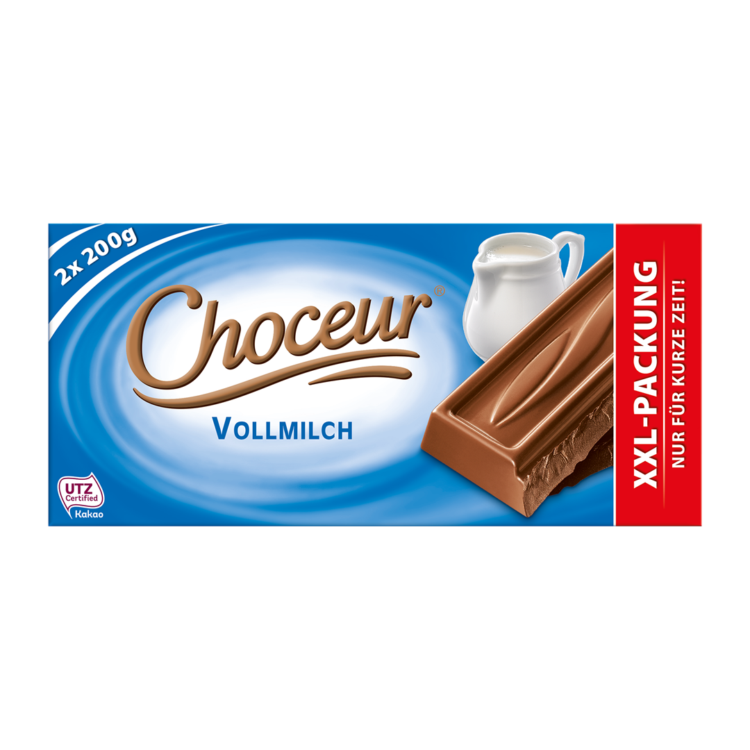 Choceur Vollmilch Czekolada 2x200g