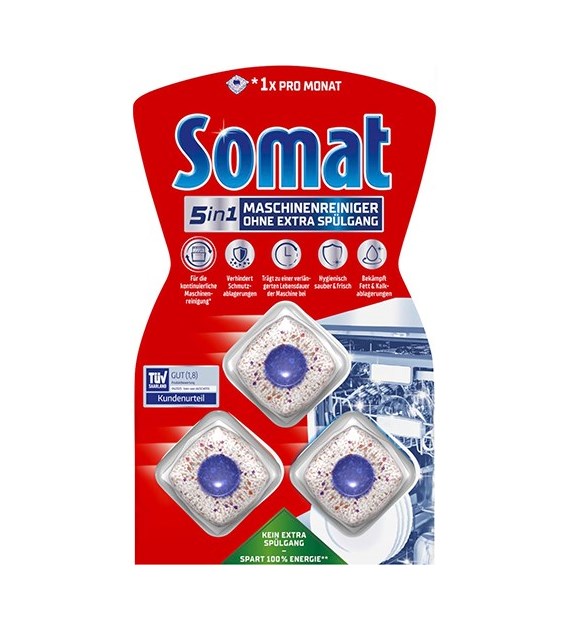 Somat 5in1 Maschinenreiniger Tabs 3szt 57g