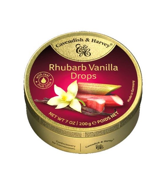 C&H Rhubarb Vanilla Drops 200g/9