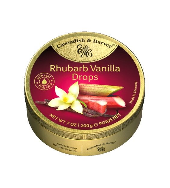 C&H Rhubarb Vanilla Drops 200g