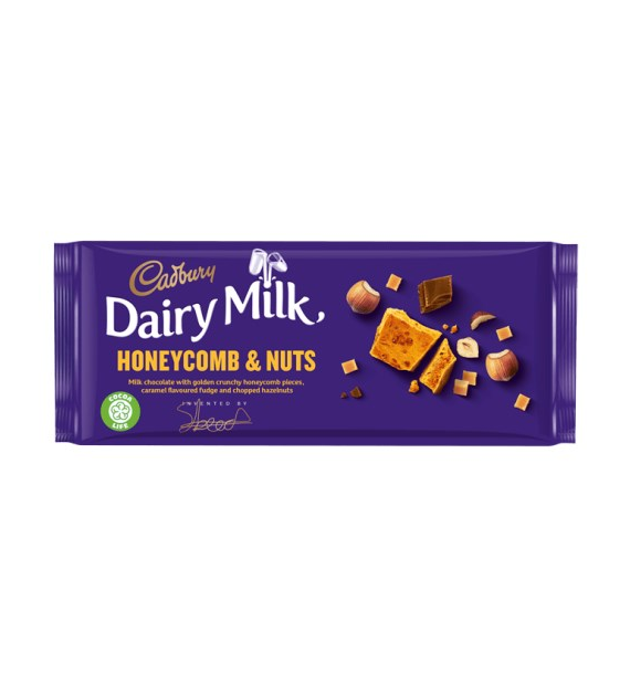 Cadbury Dairy Milk Honeycomb & Nuts 105g