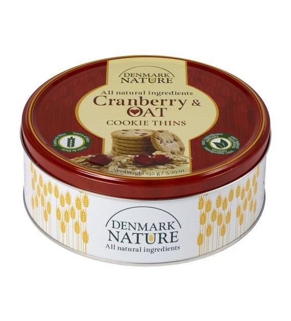 Denmark Nature Cranberry & Oat Cookie Thins 150g