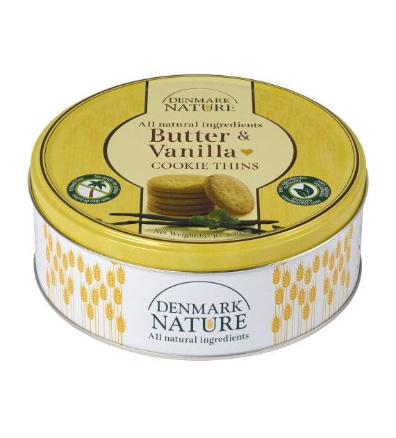 Denmark Nature Butter & Vanilla Cookie Thins 150g