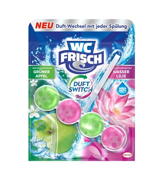 WC Frisch Gruner Apfel Wasser Lilie WC Zawiesz 50g