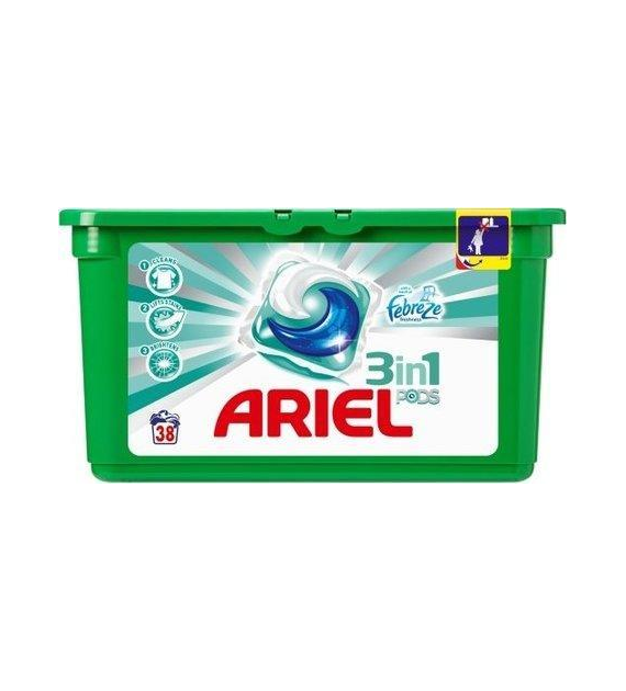 Ariel 3in1 Pods Universal Febreze Caps 38p
