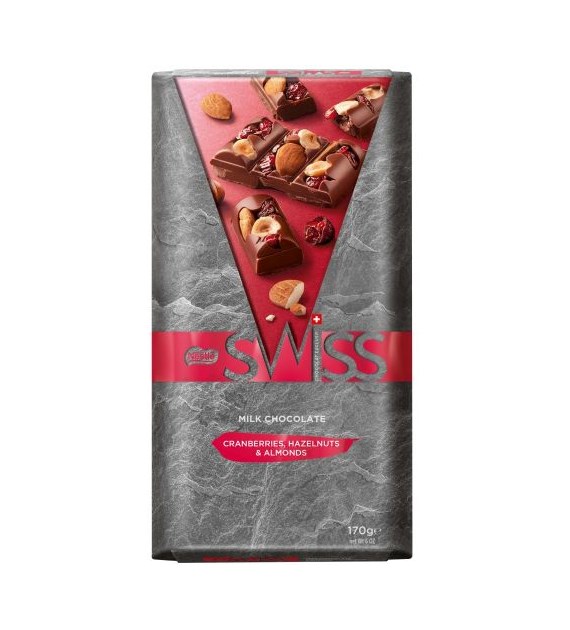 Nestle Swiss Milk Cranberries Hazelnut Almond 170g