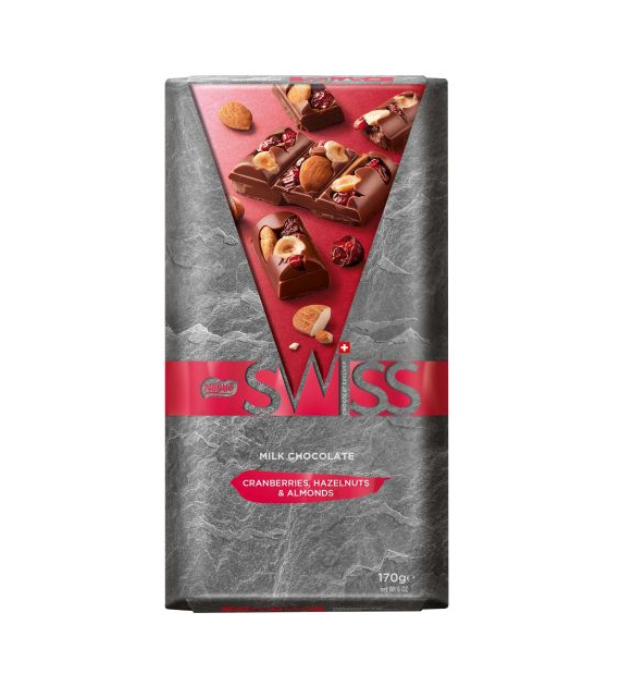 Nestle Swiss Milk Cranberries Hazelnut Almond 170g