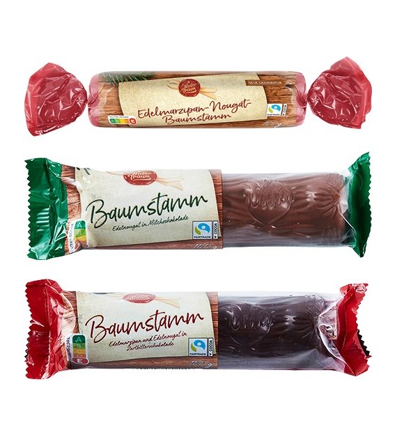 Wintertraum Nugat Baumstamm MIX 100g