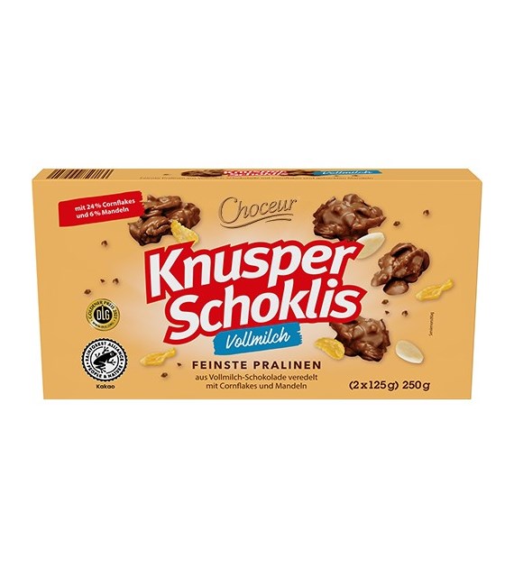 Choceur Knusper Schoklis Vollmilch 250g