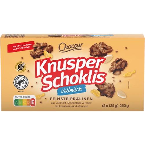 Choceur Knusper Schoklis Vollmilch 250g