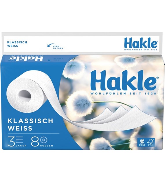 Hakle Klassisch Papier Toaletowy 3w 8szt