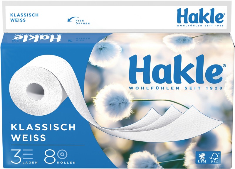 Hakle Klassisch Papier Toaletowy 3w 8szt