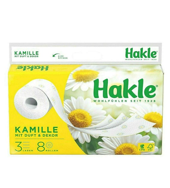 Hakle Kamille Papier Toaletowy 3w 8szt
