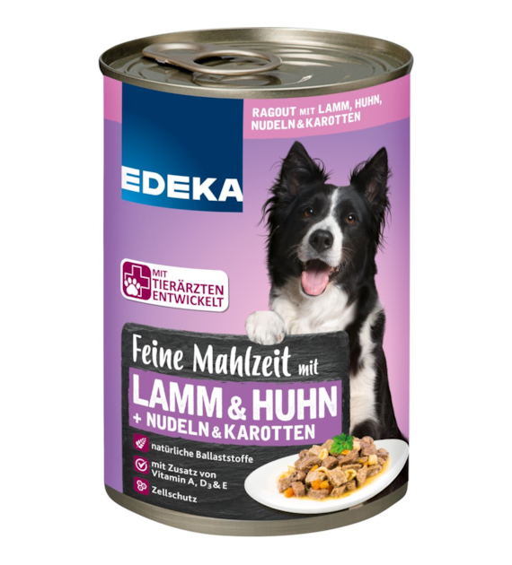 Edeka Feine Mahlzeit Lamm Huhn dla Psa 400g