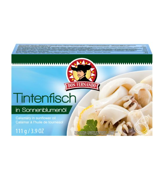 Don Fernando Tintenfisch in Sonnenblumenol 111g