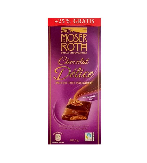 Moser Roth Chocolat Delice Praline Czekolada 187g