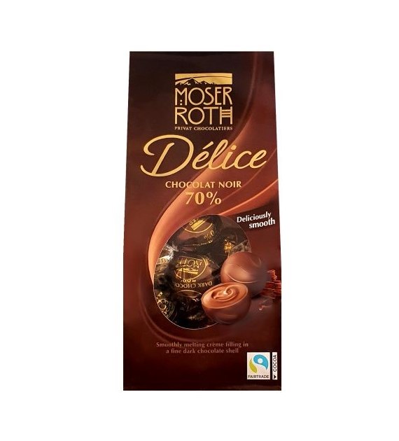 Moser Roth Delice Chocolat Noir 70% Praliny 140g