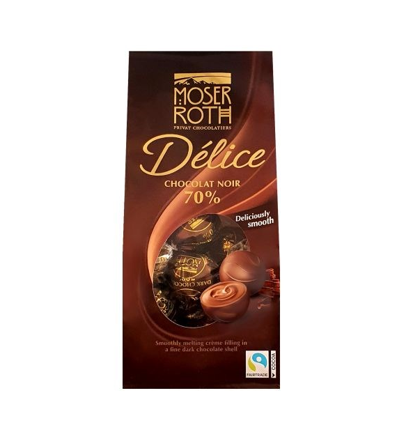 Moser Roth Delice Chocolat Noir 70% Praliny 140g
