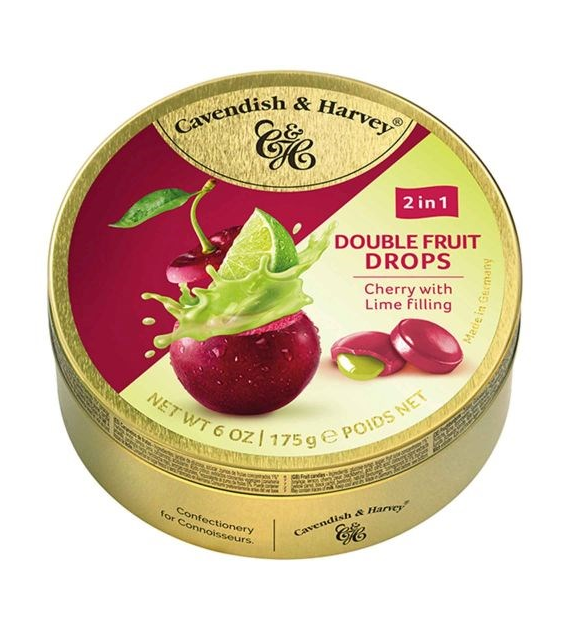 C&H Double Fruits Cherry Lime Dropsy 175g