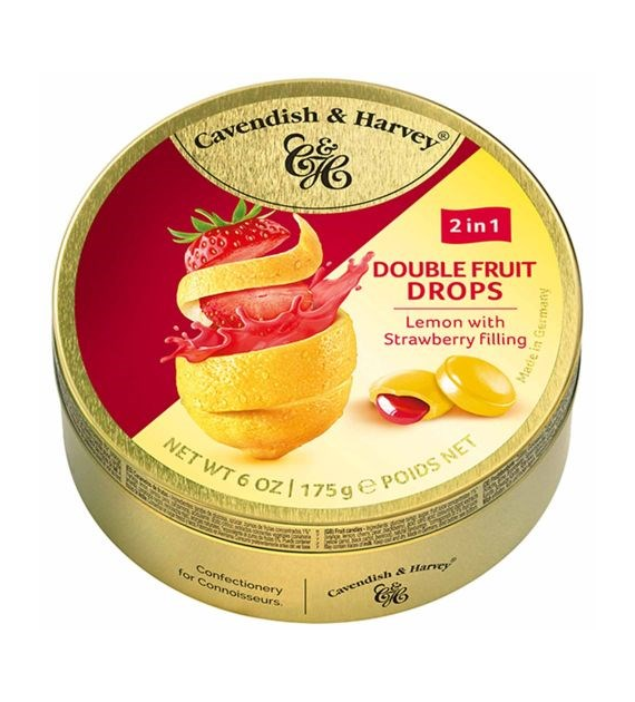 C&H Double Fruits Lemon Strawberry Dropsy 175g