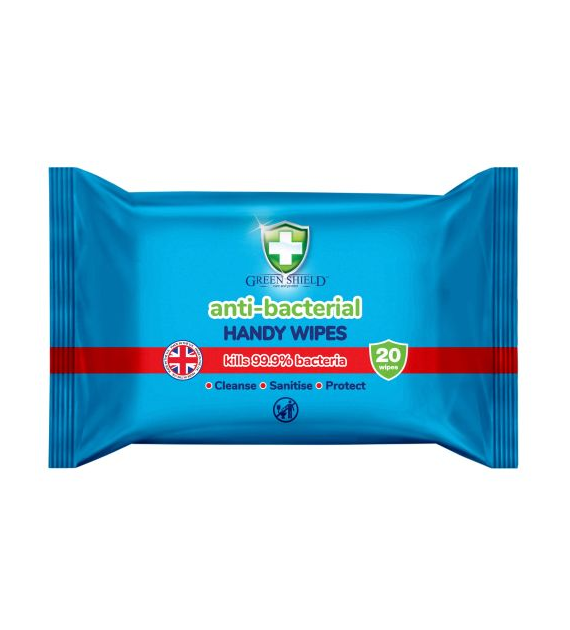 Green Shield Anti-Bacterial Handy Wipes 20szt