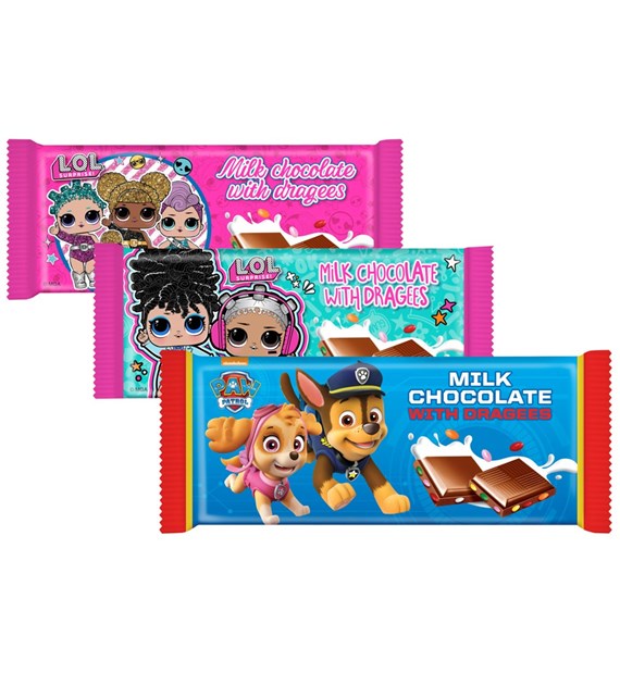 LOL Surprise / PAW Patrol Czekolada 90g