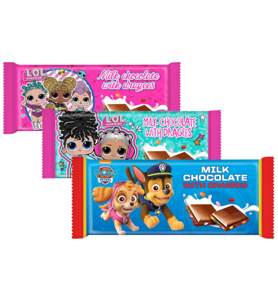 LOL Surprise / PAW Patrol Czekolada 90g
