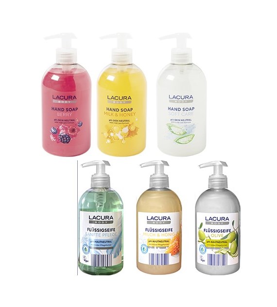 Lacura Body Hand Soap Mydło MIX 500ml