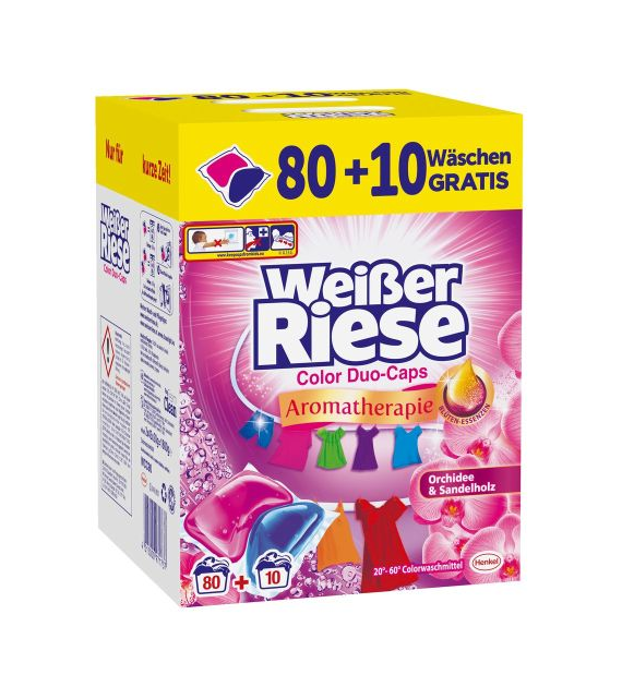 Weißer Riese Duo-Caps Color Orchidee 80+10p 1,8kg