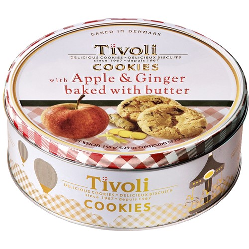 Tivoli Apple Ginger Ciastka Puszka 150g