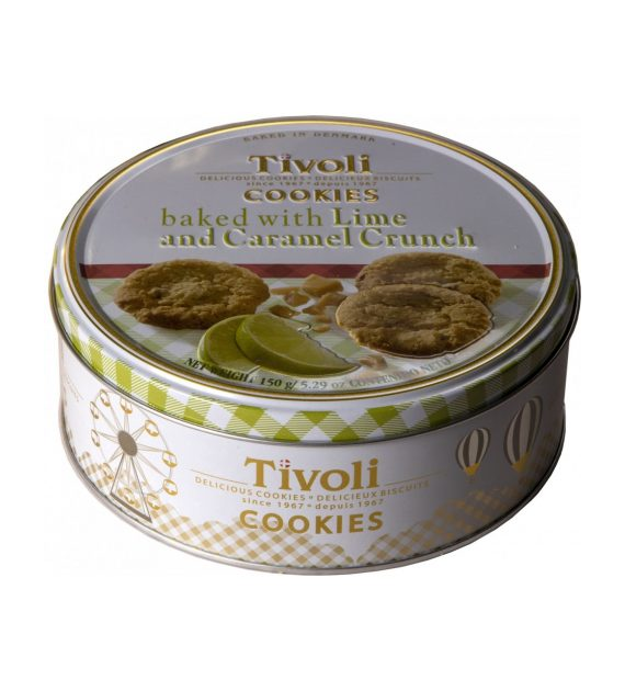 Tivoli Lime Caramel Crunch Ciastka Puszka 150g