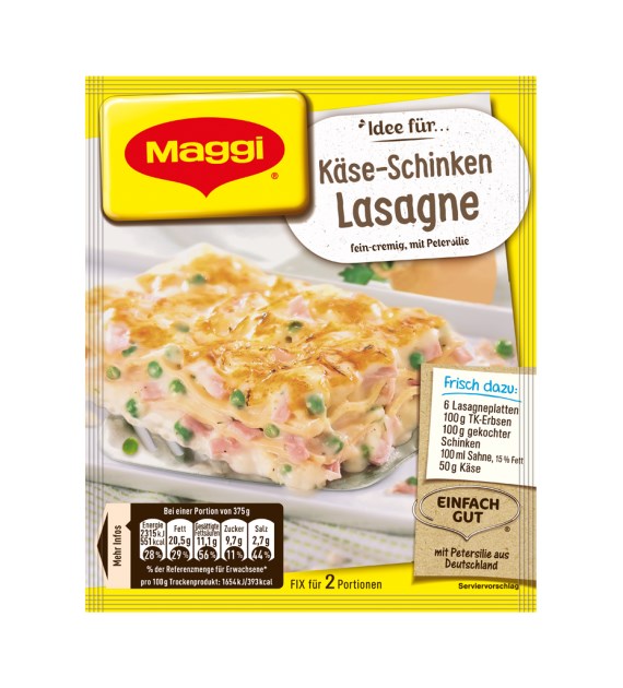 Maggi Kase-Schinken Lasagne Fix 40g