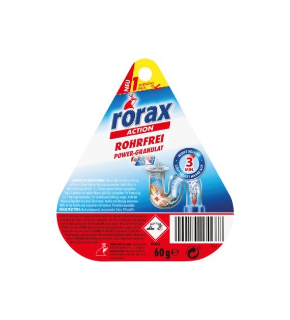 Rorax Rohrfrei Udrażniacz Do Rur 1 Porcja 60g