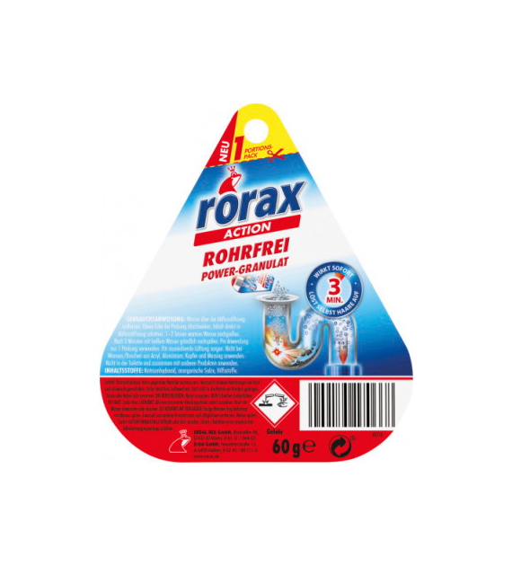Rorax Rohrfrei Udrażniacz Do Rur 1 Porcja 60g