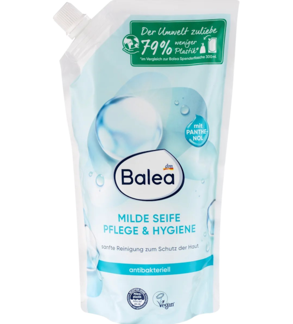 Balea Milde Seife Pflege & Hygiene Zapas 500ml