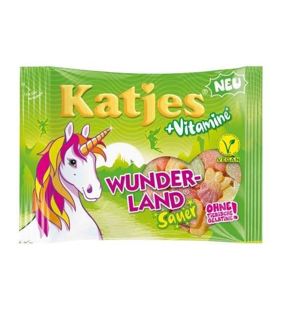 Katjes +Vitamine Wunder Land Sauer Vegan Żelk 175g