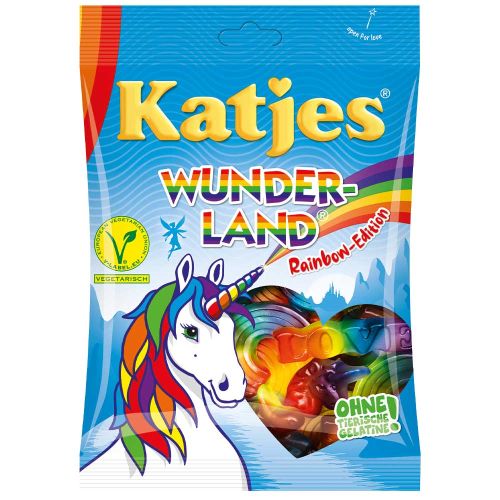 Katjes Wunder Land Rainbow Vegetarian Żelki 200g