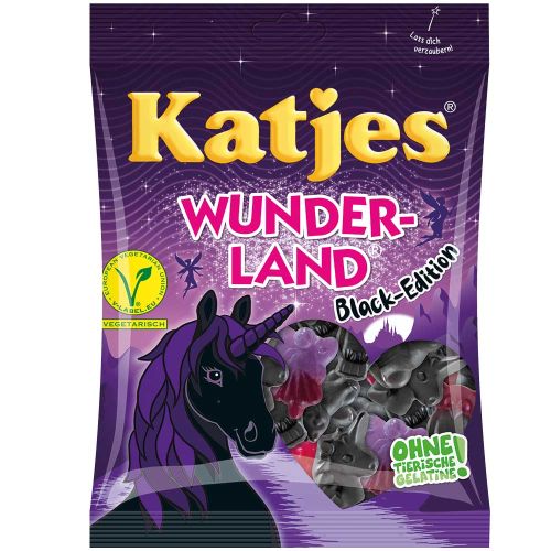 Katjes Wunder-Land Black Vegetarian Żelki 200g