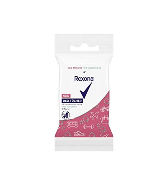 Rexona Deo-Tucher Chusteczki Odświeżające 10szt