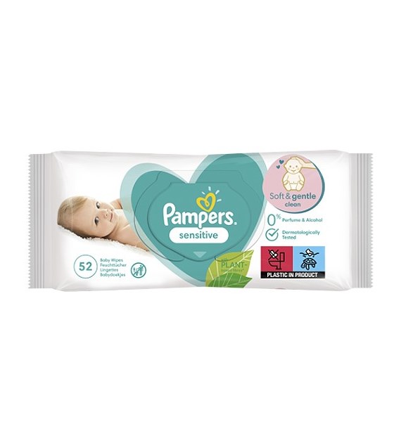Pampers Sensitive Chusteczki 52szt