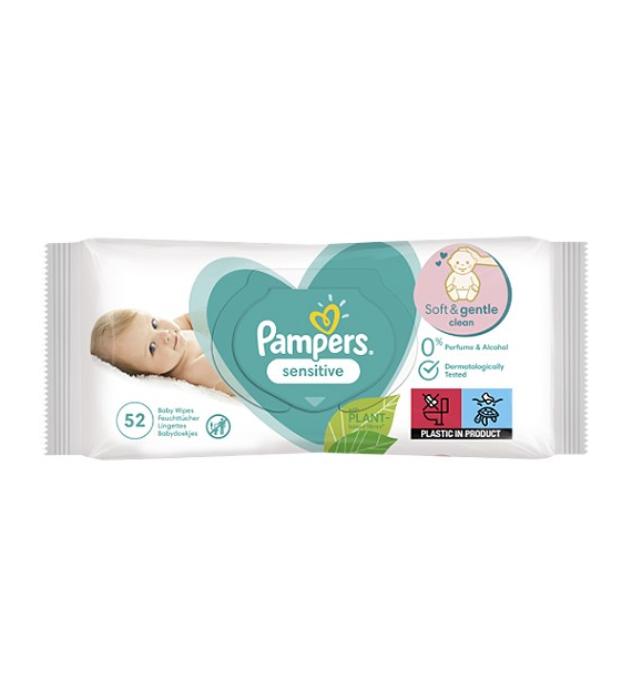 Pampers Sensitive Chusteczki 52szt
