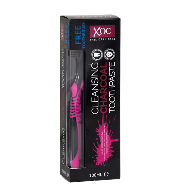 XOC Charcoal Pasta 100ml + Szczoteczka 1szt