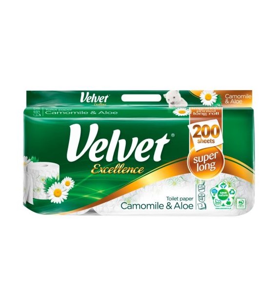 Velvet Excellence Camomile & Aloe Papier 10szt