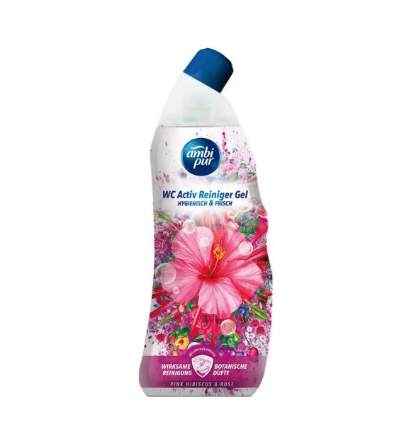 Ambi Pur WC Gel Pink Hibiscus & Rose 750ml