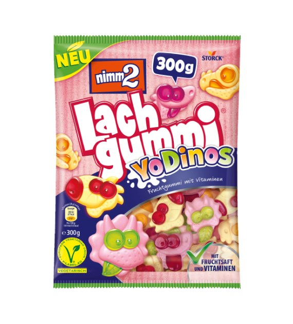 Nimm2 Lach Gummi YoDinos Vegetarian 300g