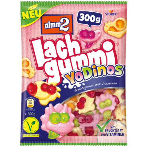 Nimm2 Lach Gummi YoDinos Vegetarian 300g