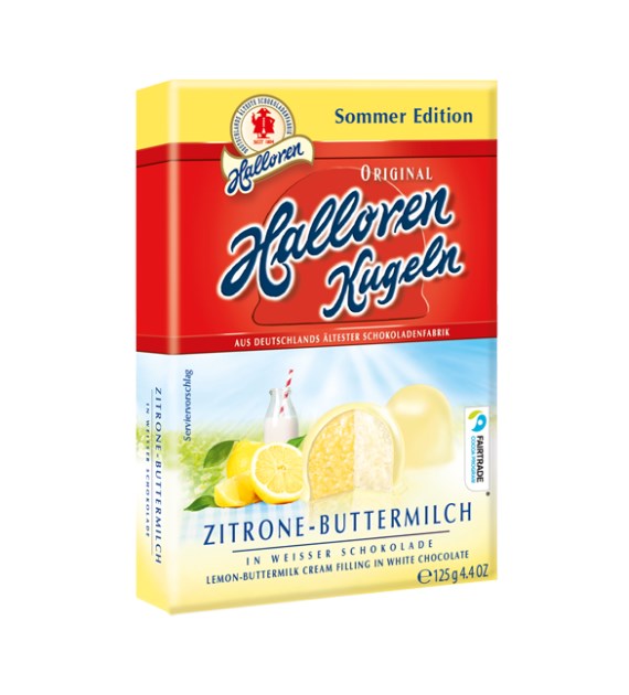 Halloren Kugeln Zitrone-Buttermilch 12szt 125g