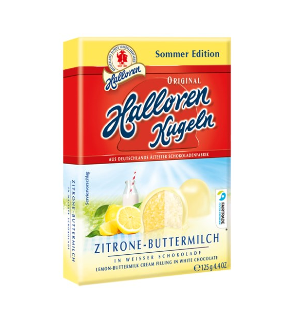 Halloren Kugeln Zitrone-Buttermilch 12szt 125g